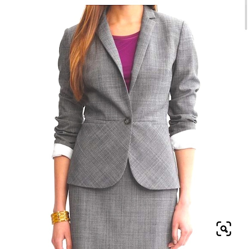 Banana Republic Wool Plaid Jacket Blazer